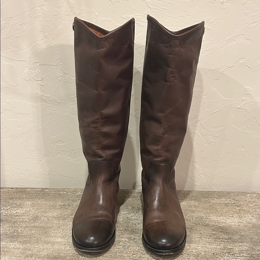Frye Brown Heeled Boots